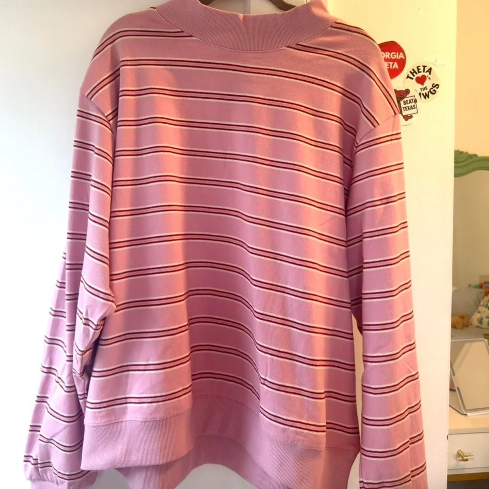 Parke Striped Mockneck L/XL - Picture 2 of 3